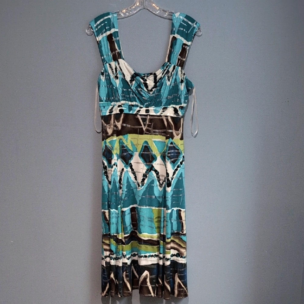 FRanklyman Design Stylish Multicolor Sleeveless Dress
